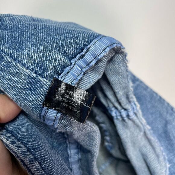 5 for $25🔥Vintage Denim Ruched Bucket Hat One Size - Picture 4 of 5
